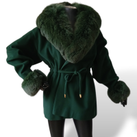 Casaco Selfridges by Admyra com Pele Verde - 38/40