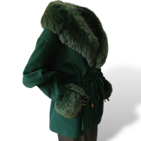 Casaco Selfridges by Admyra com Pele Verde - 38/40