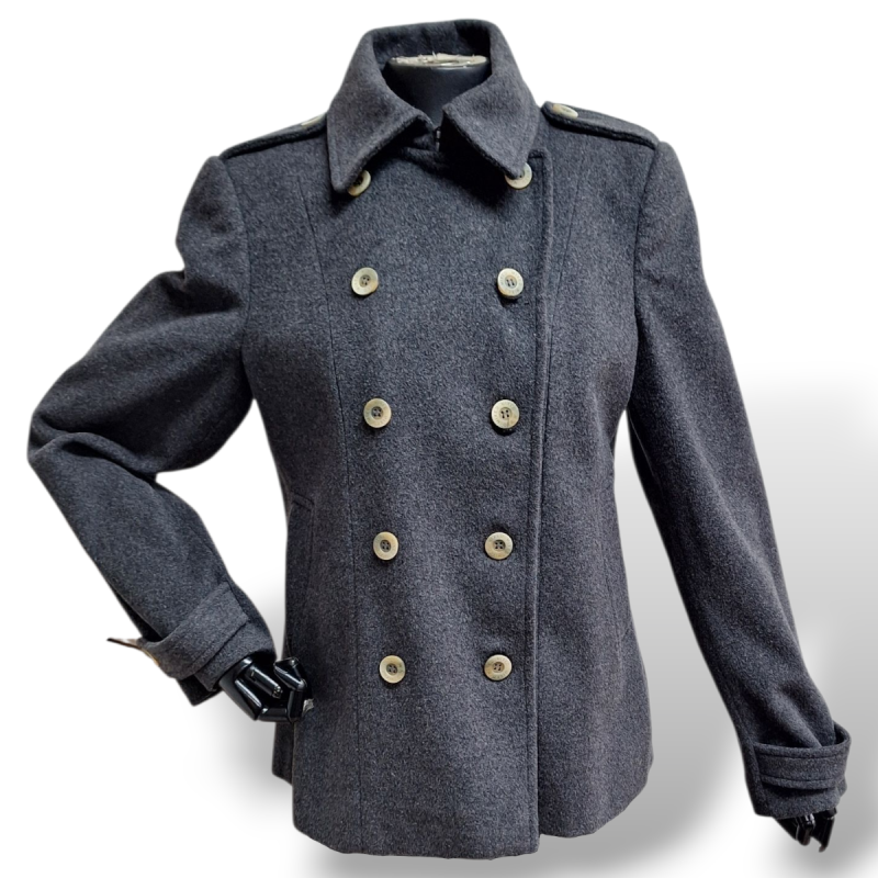 Casaco Mixed de Lã Cinza - G