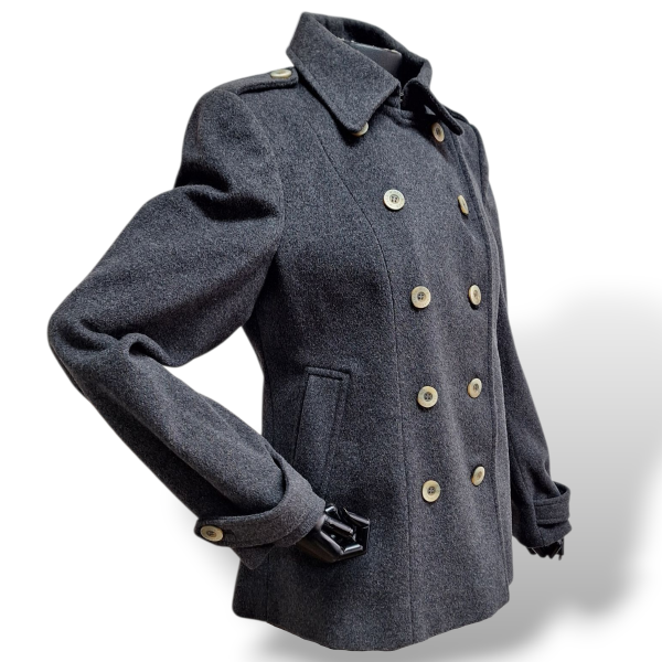 Casaco Mixed de Lã Cinza - G