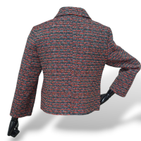 Casaqueto Marc By Marc Jacobs Tweed Cinza com Vermelho-M