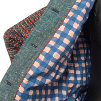 Casaqueto Marc By Marc Jacobs Tweed Cinza com Vermelho-M