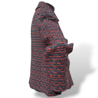 Casaqueto Marc By Marc Jacobs Tweed Cinza com Vermelho-M