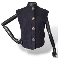 Colete NK Store Boucle Azul Marinho - M