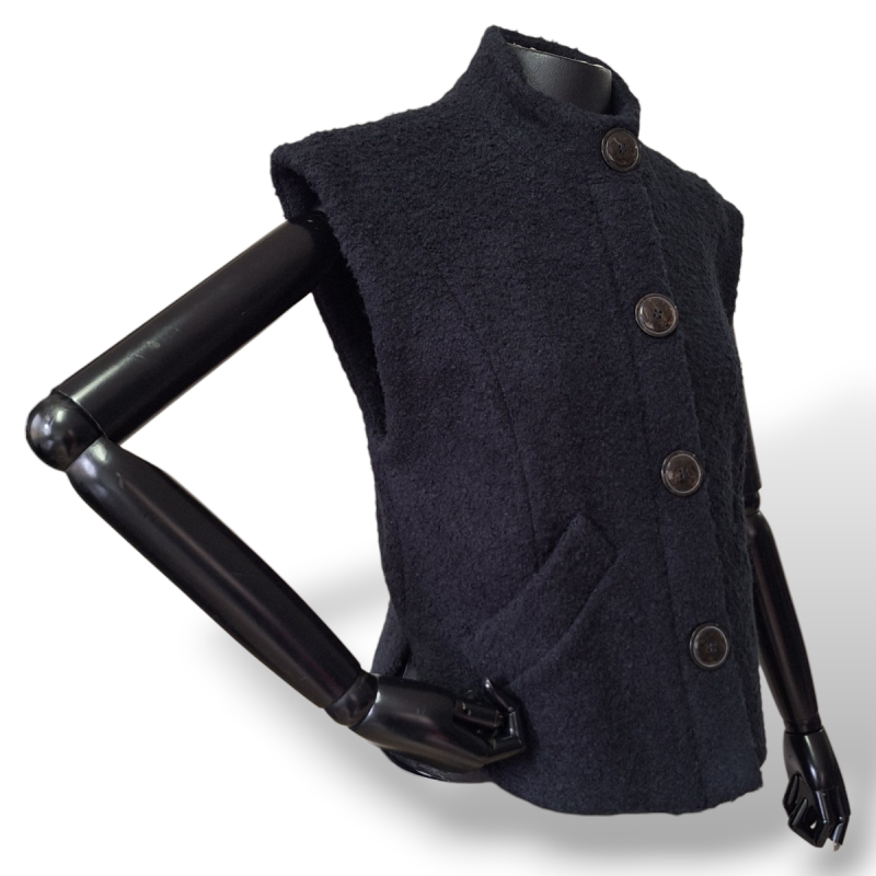 Colete NK Store Boucle Azul Marinho - M Colete NK Store Boucle Azul Marinho - M