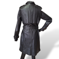 Trench Coat NK Store em Couro Preto - 40