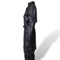 Trench Coat NK Store em Couro Preto - 40