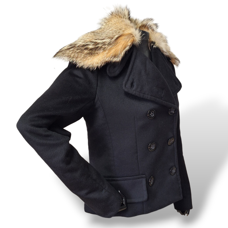 Casaco Talie NK Preto com Gola de Pele - 40