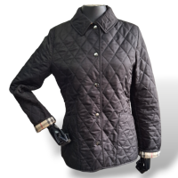 Casaco Burberry Matelassê Preto-PP