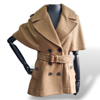 Casaco Burberry Caramelo em Lã - 38