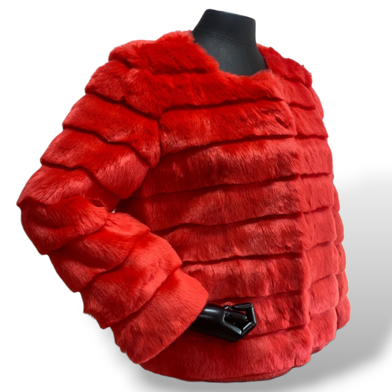 Casaco Scripted Pelo Vermelho-G