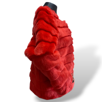 Casaco Scripted Pelo Vermelho-G