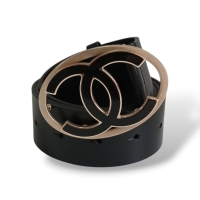 Cinto Chanel CC Couro Preto Cinto Chanel CC Couro Preto