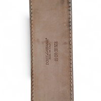 Cinto Dolce Gabbana Marrom Fivela Dourada