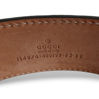 Cinto Gucci GG Monograma Metalizado 