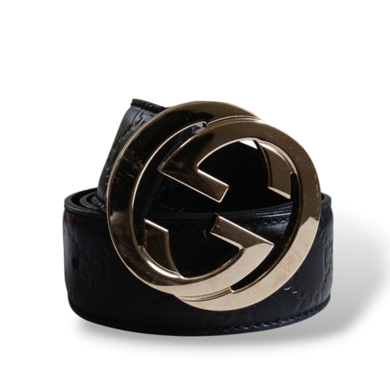 Cinto Gucci GG Monograma Preto