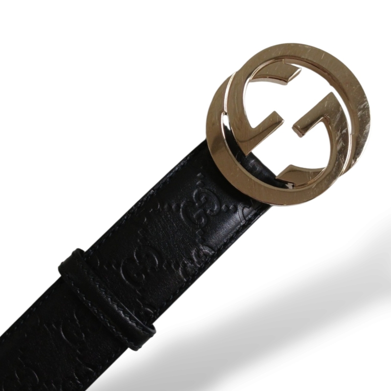 Cinto Gucci GG Monograma Preto