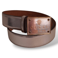 Cinto Gucci Prateado - 85