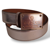 Cinto Gucci Prateado - 85