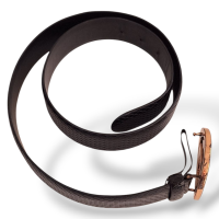 Cinto Gucci Preto com Fivela Esmaltada - 90