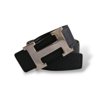Cinto Hermès H Reversível Preto e Marrom Cinto Hermès H Reversível Preto e Marrom