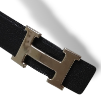 Cinto Hermès H Reversível Preto e Marrom Cinto Hermès H Reversível Preto e Marrom
