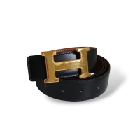 Cinto Hermès Reversível Preto/Caramelo Cinto Hermès Reversível Preto/Caramelo