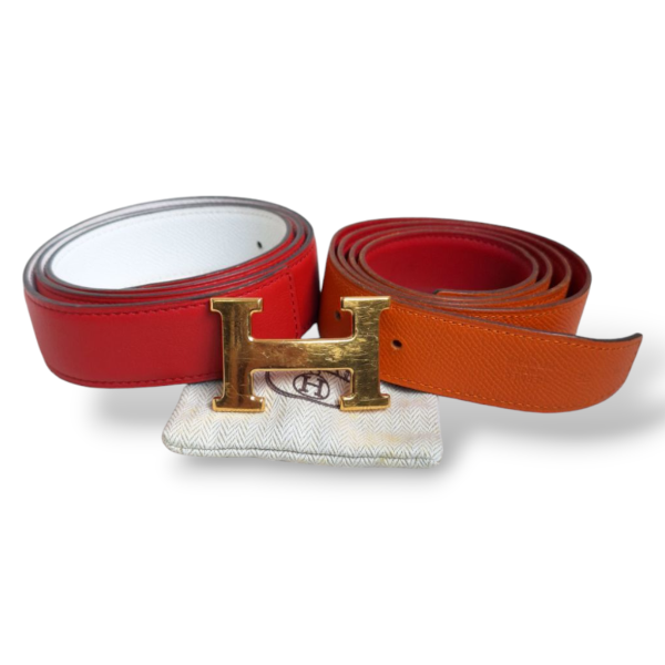 Conjunto de Cinto Hermès Fivela Gold