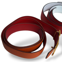 Conjunto de Cinto Hermès Fivela Gold