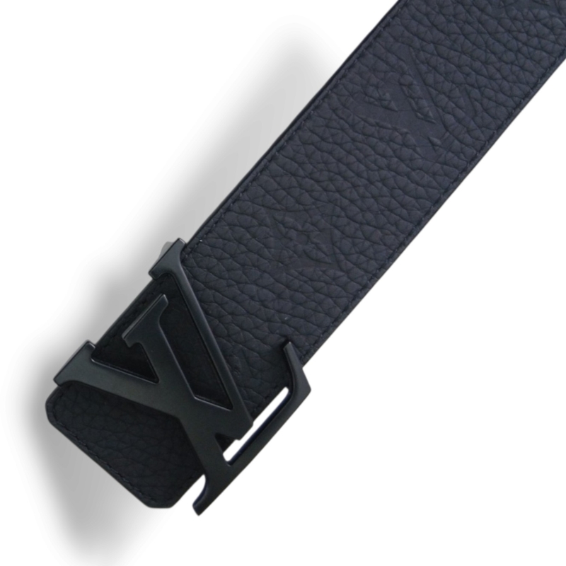 Cinto Louis Vuitton Reversível Initiales Preto 