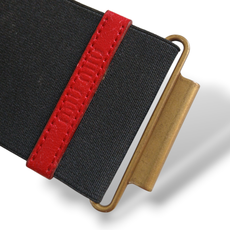 Cinto Miu Miu Elástico Preto