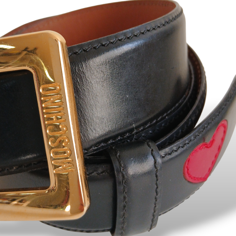 Cinto Moschino Preto 