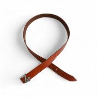 Cinto Zadig Voltaire Caramelo Fivela Prata 