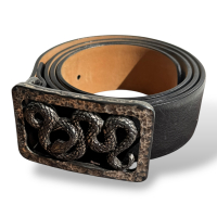 Cinto Roberto Cavalli Cobra Preto