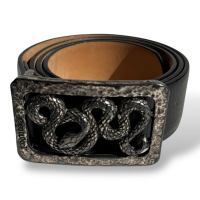Cinto Roberto Cavalli Cobra Preto