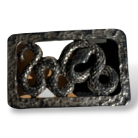 Cinto Roberto Cavalli Cobra Preto