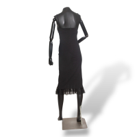 Vestido Dolce Gabbana Preto com Barra de Renda-38