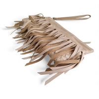 Clutch Bottega Veneta Intrecciato Wristlet Off-White