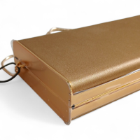 Clutch Carolina Herrera Scala Insígnia Dourada 