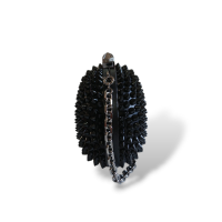 Clutch Christian Louboutin Oval Spikes Mina Preta Clutch Christian Louboutin Oval Spikes Mina Preta