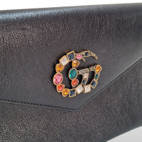 Clutch Gucci Envelope GG Preta 