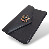 Clutch Gucci Envelope GG Preta 