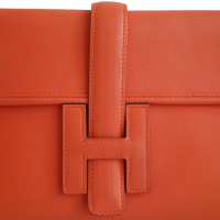 Clutch Hermès Jige Laranja 