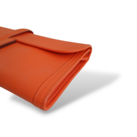 Clutch Hermès Jige Laranja 