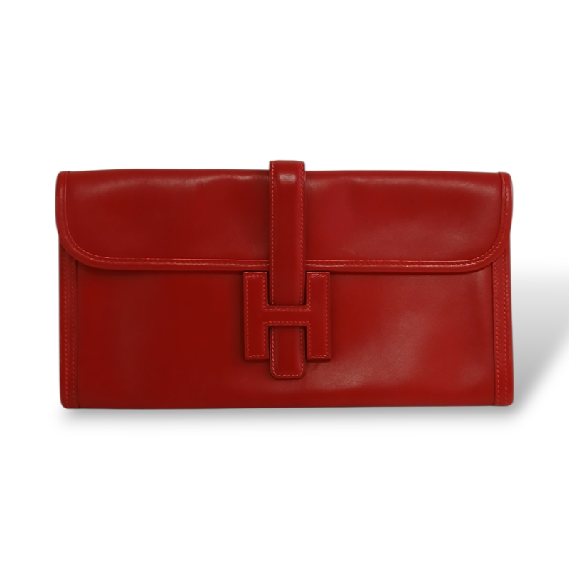 Clutch Hermès Jige Cereja 