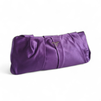Clutch Prada Satin Roxa