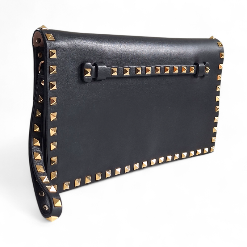 Clutch Valentino Rockstud Preta
