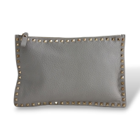 Clutch Valentino Spikes Cinza