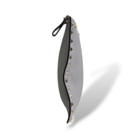 Clutch Valentino Spikes Cinza