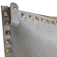 Clutch Valentino Spikes Cinza